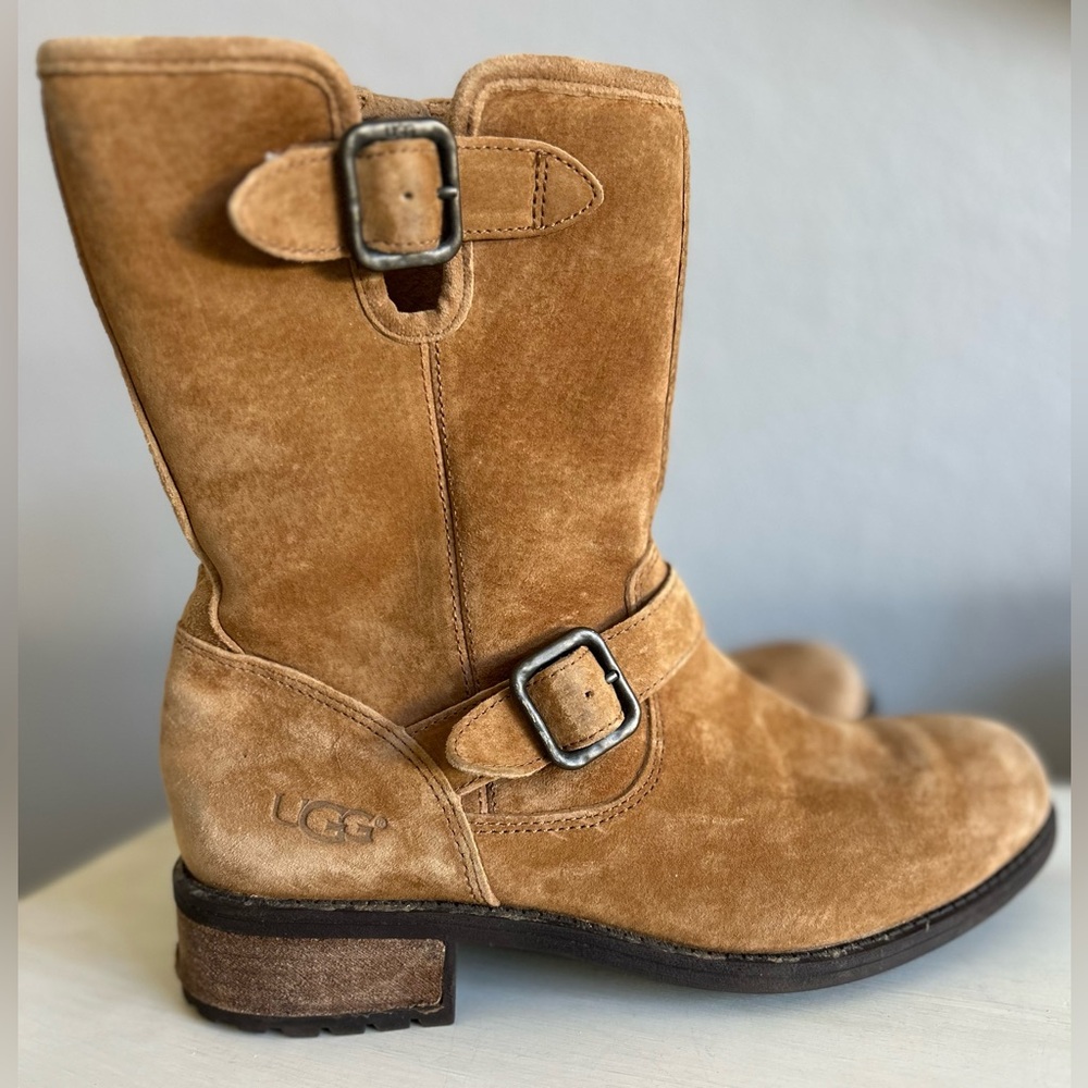 UGG Chaney 1006042 Suede Hook & Loop boots, women’s size 8. EUC - Picture 3 of 9